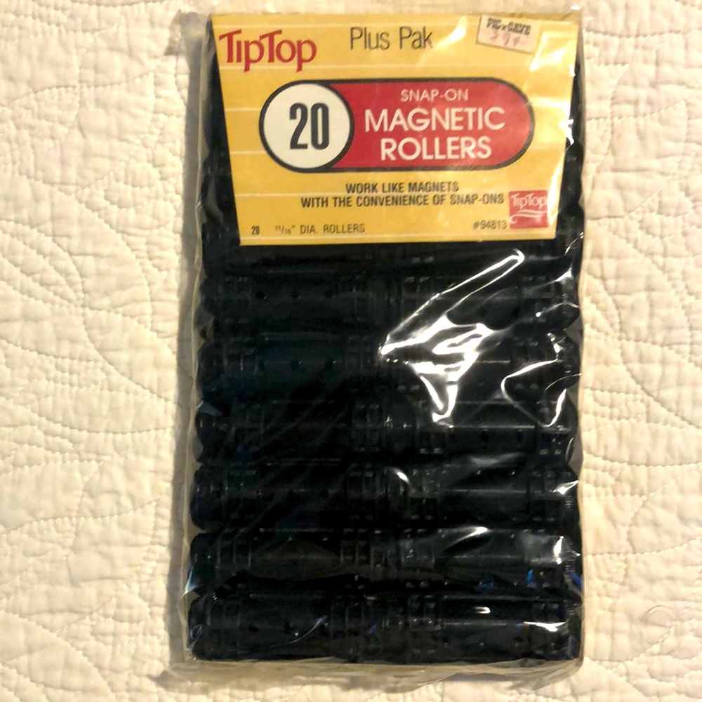 NWT Vintage Black Hair rollers